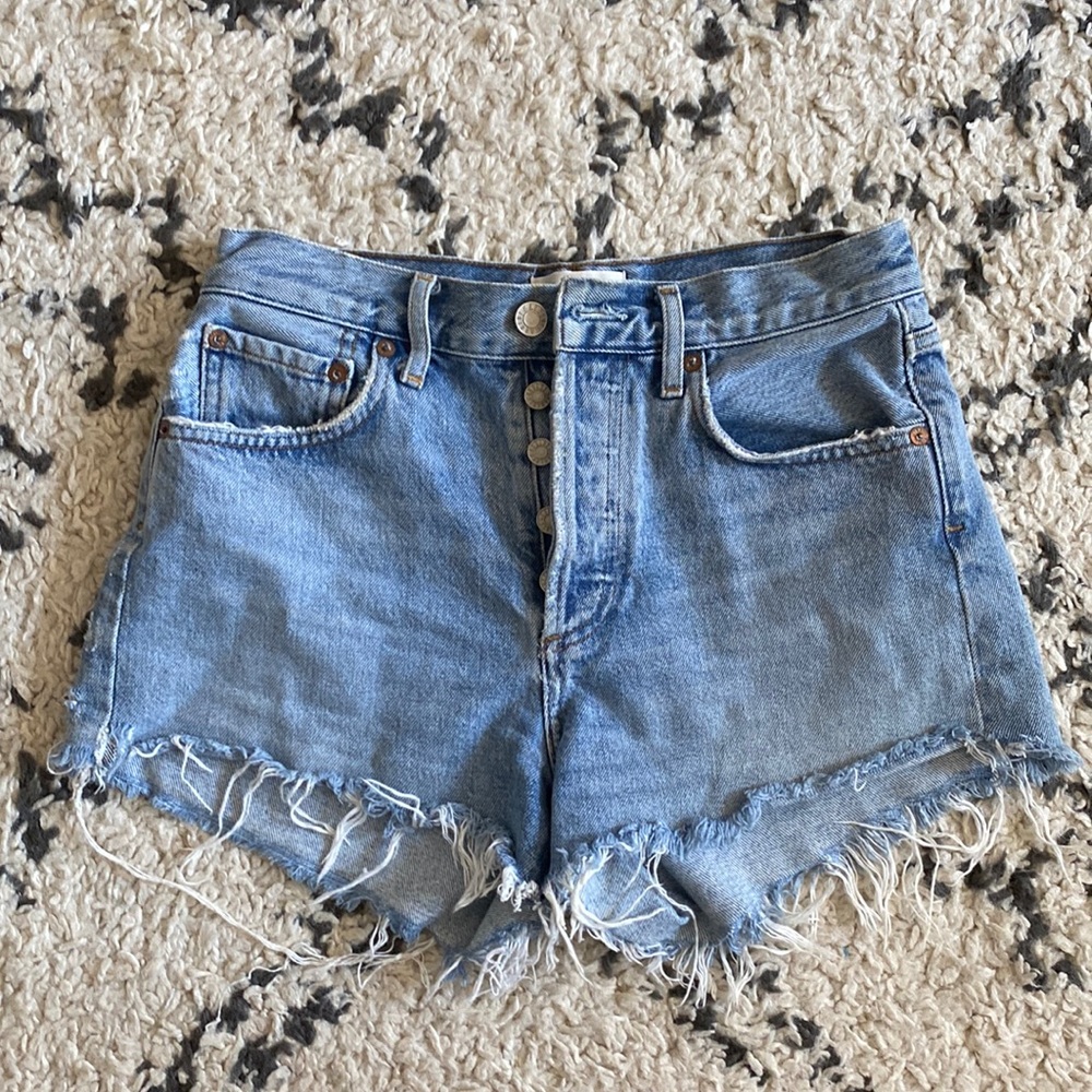 AGOLDE Parker jean shorts